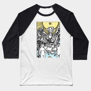 Modern Tarot Design - 6 The Lovers Baseball T-Shirt